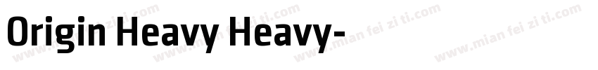 Origin Heavy Heavy字体转换